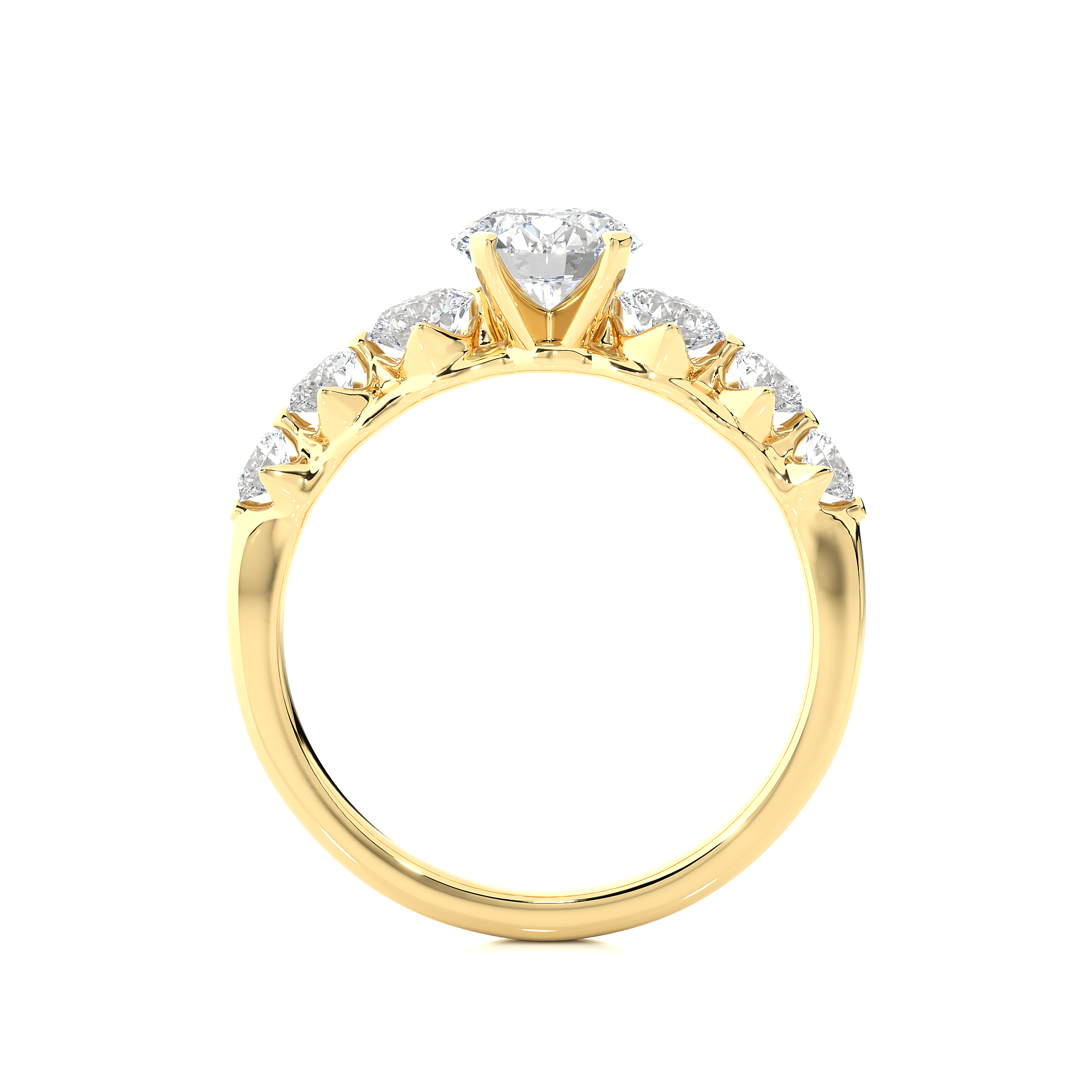 1.43 Carat H Color VS1 Clarity Diamond Studded Natural Diamond Ring.